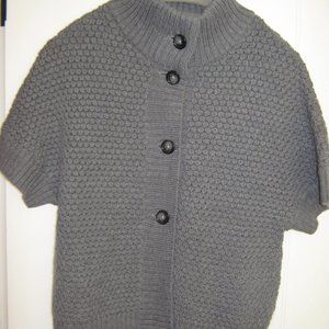 Grey Banana Republic Short Sleeve Cardigan